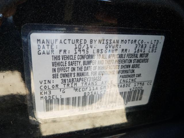 Photo 9 VIN: 3N1AB7AP4EY319422 - NISSAN SENTRA S 