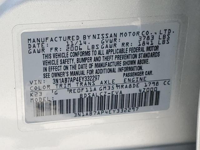 Photo 11 VIN: 3N1AB7AP4EY332297 - NISSAN SENTRA 