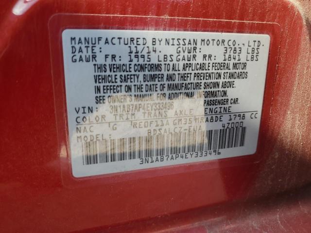 Photo 11 VIN: 3N1AB7AP4EY333496 - NISSAN SENTRA S 