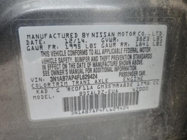 Photo 11 VIN: 3N1AB7AP4FL629424 - NISSAN SENTRA S 