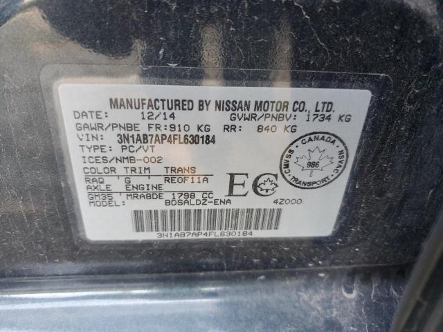 Photo 11 VIN: 3N1AB7AP4FL630184 - NISSAN SENTRA S 