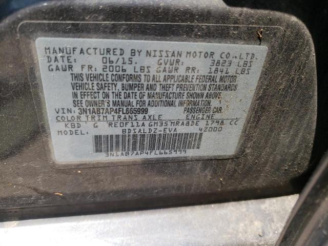 Photo 11 VIN: 3N1AB7AP4FL665999 - NISSAN SENTRA S 