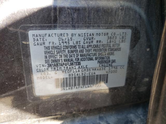 Photo 9 VIN: 3N1AB7AP4FL667235 - NISSAN SENTRA S 