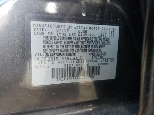 Photo 11 VIN: 3N1AB7AP4FL670720 - NISSAN SENTRA 