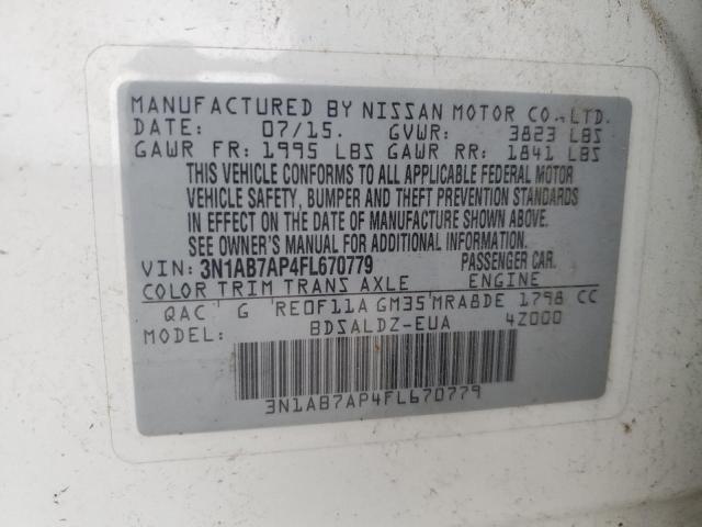 Photo 11 VIN: 3N1AB7AP4FL670779 - NISSAN SENTRA 