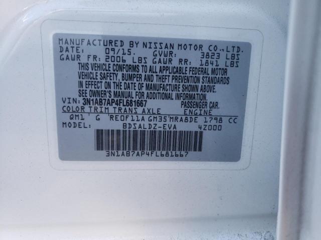 Photo 11 VIN: 3N1AB7AP4FL681667 - NISSAN SENTRA 