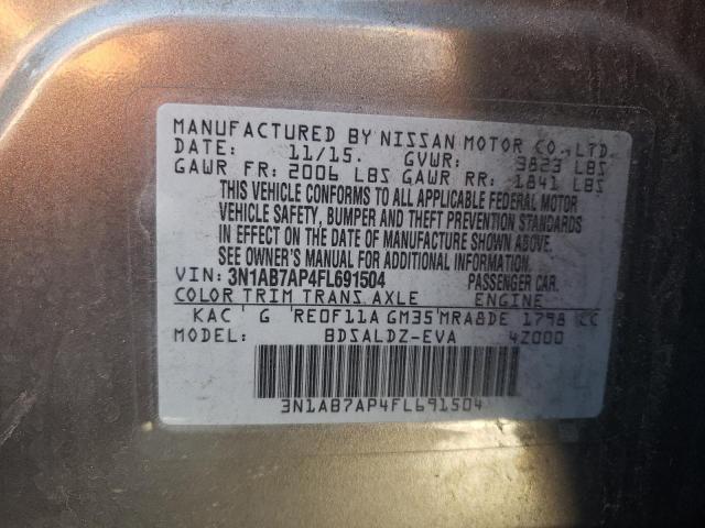 Photo 11 VIN: 3N1AB7AP4FL691504 - NISSAN SENTRA 