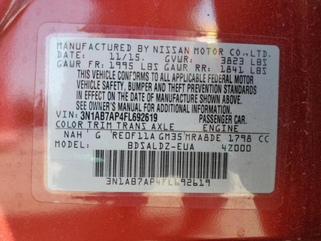 Photo 11 VIN: 3N1AB7AP4FL692619 - NISSAN SENTRA 