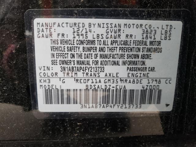 Photo 9 VIN: 3N1AB7AP4FY213733 - NISSAN SENTRA S 