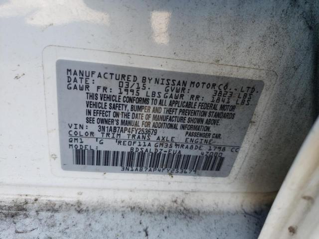 Photo 9 VIN: 3N1AB7AP4FY253679 - NISSAN SENTRA S 