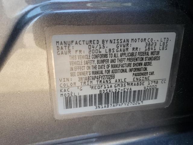 Photo 11 VIN: 3N1AB7AP4FY270269 - NISSAN SENTRA 