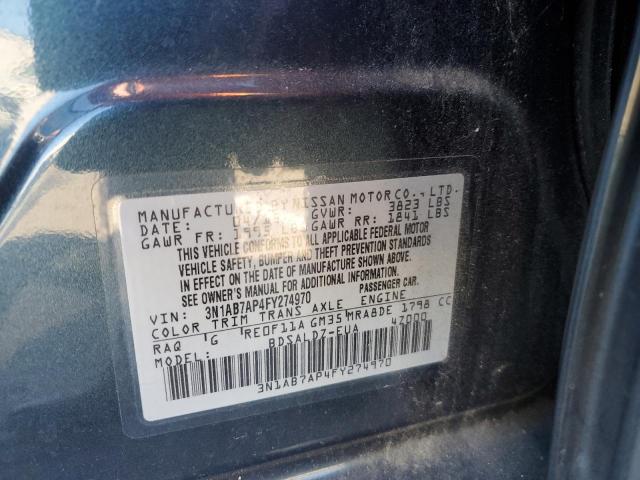 Photo 11 VIN: 3N1AB7AP4FY274970 - NISSAN SENTRA 