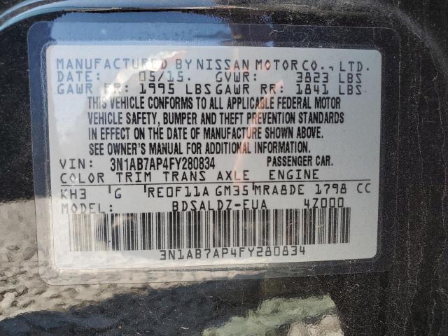 Photo 11 VIN: 3N1AB7AP4FY280834 - NISSAN SENTRA S 