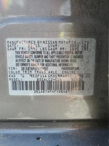 Photo 12 VIN: 3N1AB7AP4FY284897 - NISSAN SENTRA 