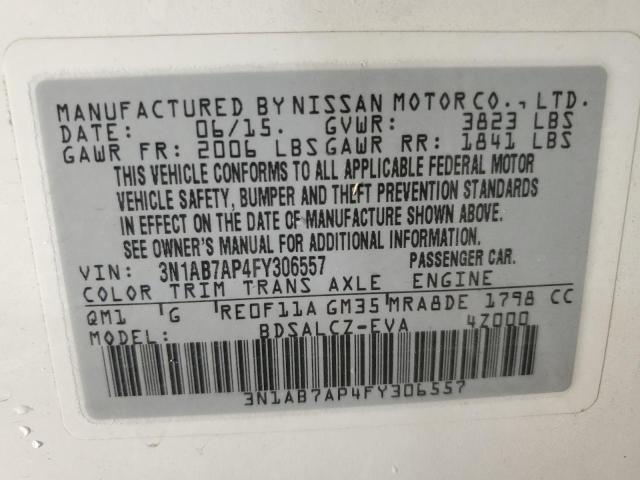 Photo 11 VIN: 3N1AB7AP4FY306557 - NISSAN SENTRA 