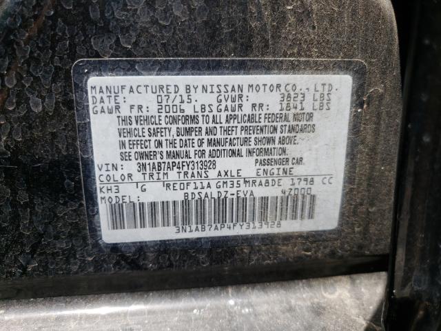 Photo 9 VIN: 3N1AB7AP4FY313928 - NISSAN SENTRA S 