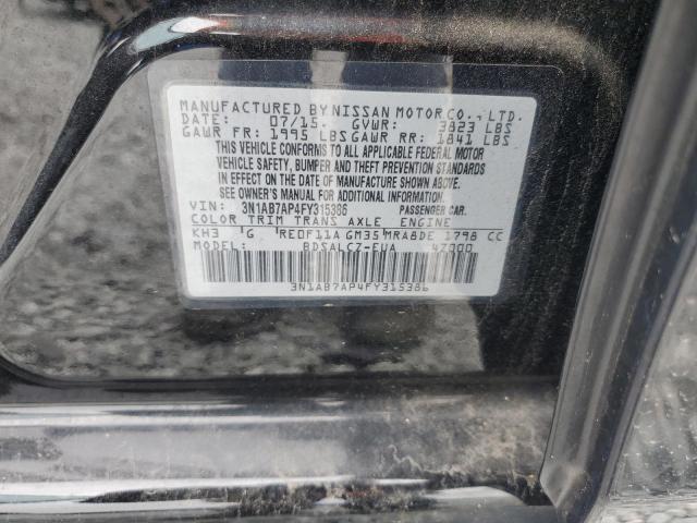 Photo 12 VIN: 3N1AB7AP4FY315386 - NISSAN SENTRA S 