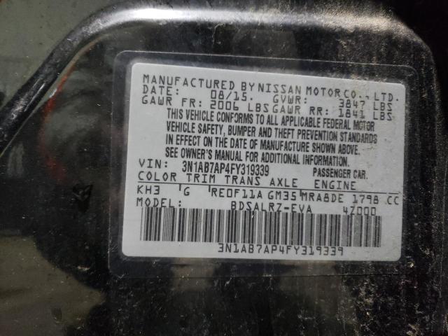 Photo 11 VIN: 3N1AB7AP4FY319339 - NISSAN SENTRA 