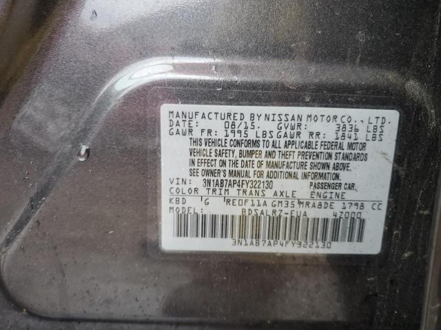 Photo 11 VIN: 3N1AB7AP4FY322130 - NISSAN SENTRA 