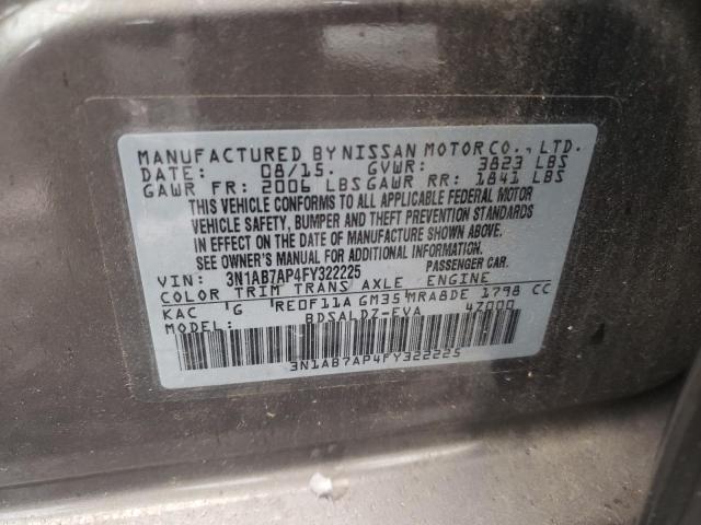 Photo 11 VIN: 3N1AB7AP4FY322225 - NISSAN SENTRA 