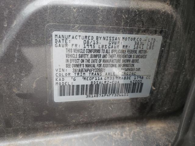 Photo 9 VIN: 3N1AB7AP4FY326601 - NISSAN SENTRA S 