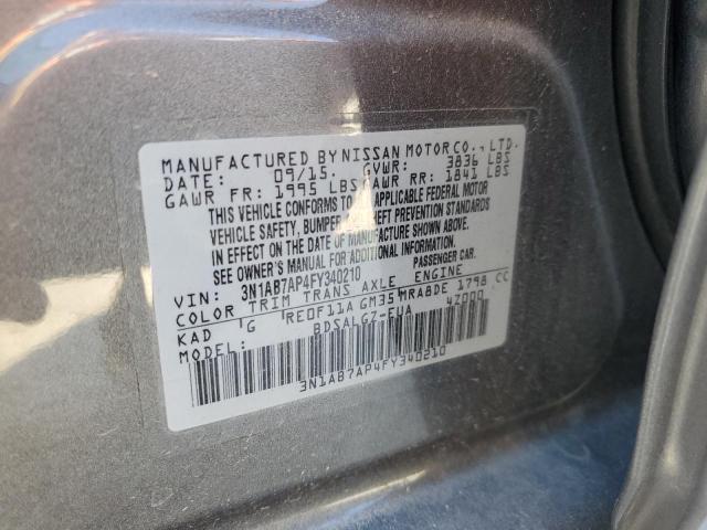 Photo 11 VIN: 3N1AB7AP4FY340210 - NISSAN SENTRA S 