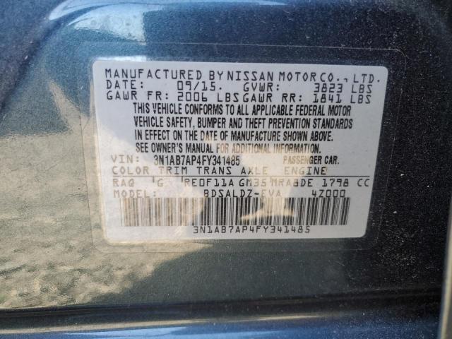 Photo 11 VIN: 3N1AB7AP4FY341485 - NISSAN SENTRA S 