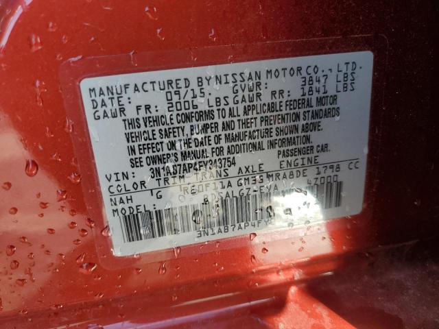 Photo 11 VIN: 3N1AB7AP4FY343754 - NISSAN SENTRA S 