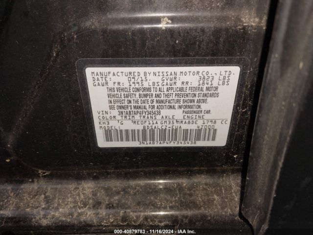 Photo 8 VIN: 3N1AB7AP4FY345438 - NISSAN SENTRA 