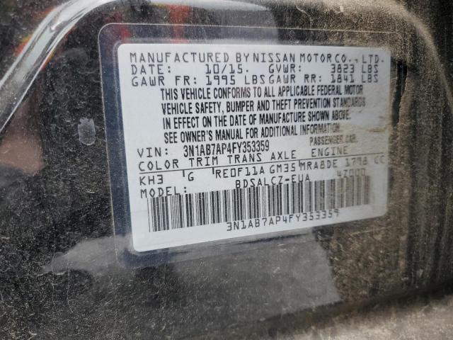 Photo 11 VIN: 3N1AB7AP4FY353359 - NISSAN SENTRA 