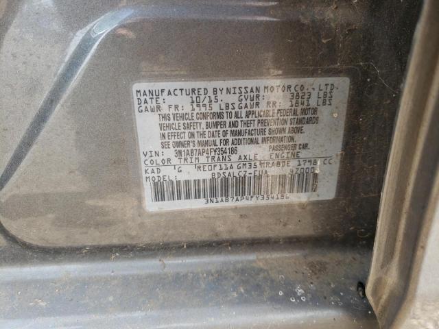 Photo 9 VIN: 3N1AB7AP4FY354186 - NISSAN SENTRA S 