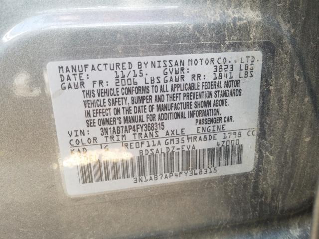 Photo 9 VIN: 3N1AB7AP4FY368315 - NISSAN SENTRA S 