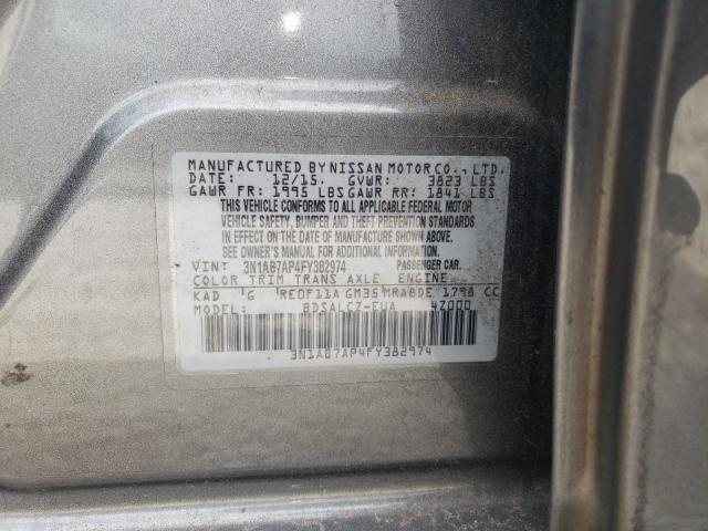 Photo 11 VIN: 3N1AB7AP4FY382974 - NISSAN SENTRA S 