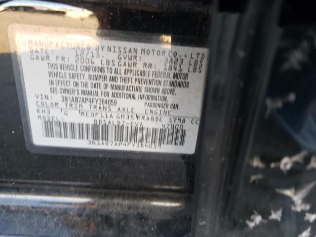 Photo 11 VIN: 3N1AB7AP4FY384059 - NISSAN SENTRA S 