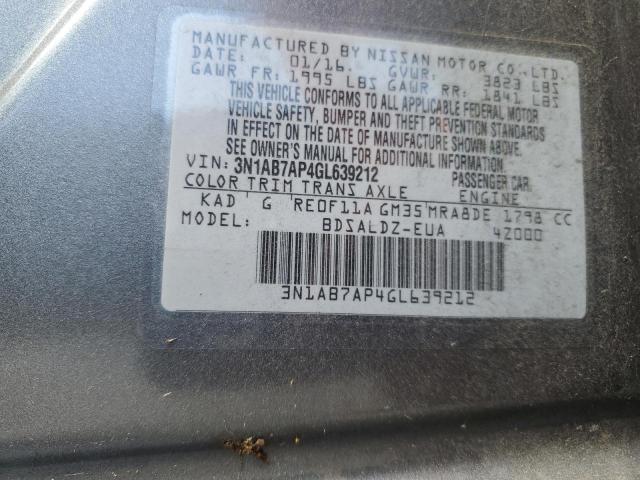 Photo 11 VIN: 3N1AB7AP4GL639212 - NISSAN SENTRA S 