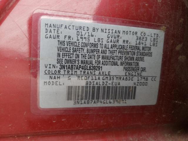 Photo 11 VIN: 3N1AB7AP4GL639291 - NISSAN SENTRA S 