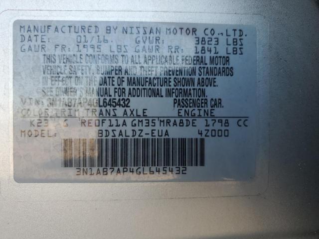 Photo 11 VIN: 3N1AB7AP4GL645432 - NISSAN SENTRA S 