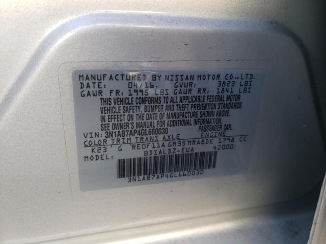 Photo 11 VIN: 3N1AB7AP4GL660030 - NISSAN SENTRA S 