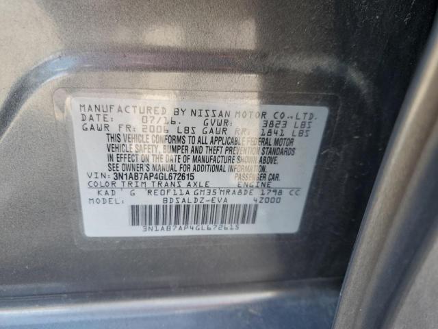 Photo 11 VIN: 3N1AB7AP4GL672615 - NISSAN SENTRA S 