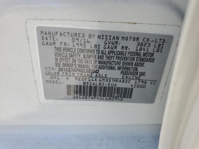 Photo 11 VIN: 3N1AB7AP4GL680942 - NISSAN SENTRA S 