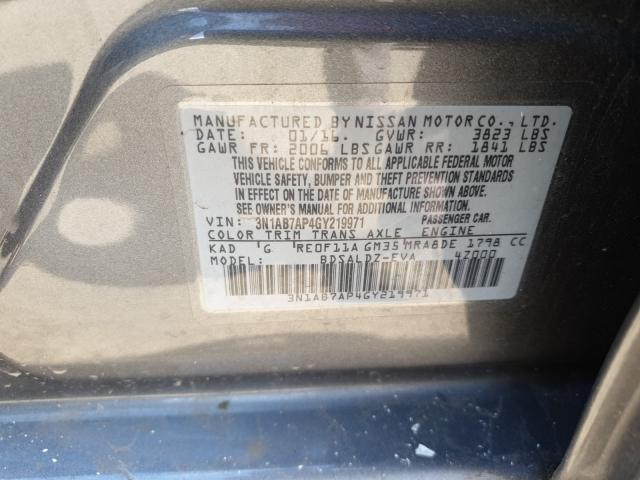 Photo 9 VIN: 3N1AB7AP4GY219971 - NISSAN SENTRA 