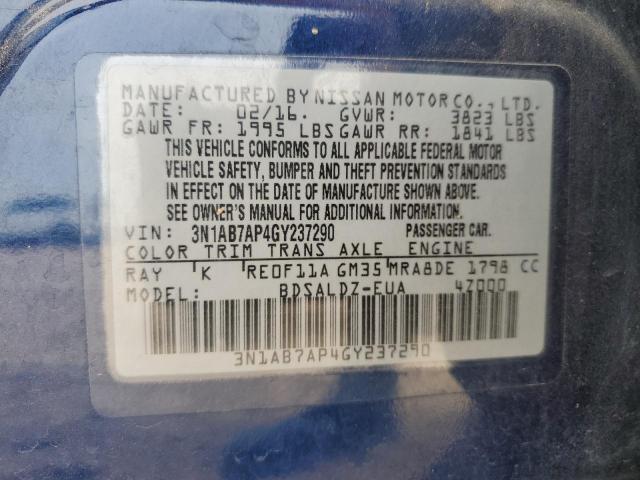 Photo 11 VIN: 3N1AB7AP4GY237290 - NISSAN SENTRA 