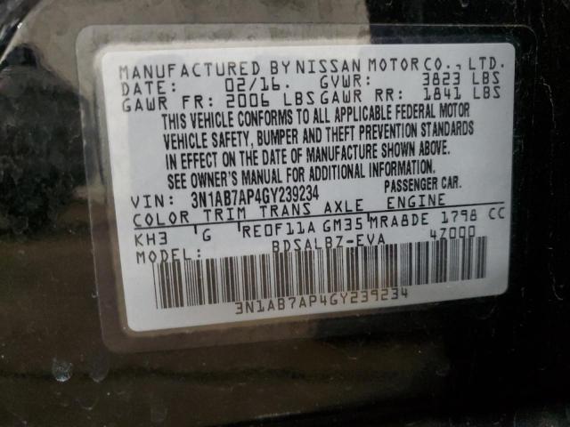 Photo 11 VIN: 3N1AB7AP4GY239234 - NISSAN SENTRA 