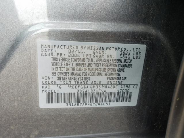 Photo 9 VIN: 3N1AB7AP4GY241081 - NISSAN SENTRA S 