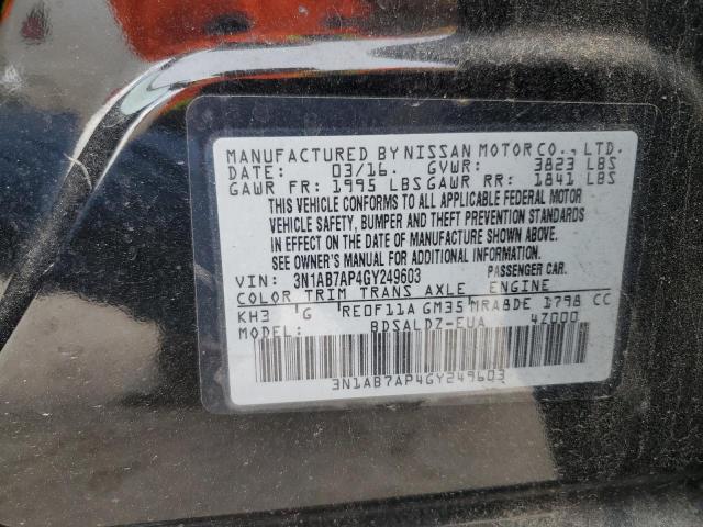 Photo 11 VIN: 3N1AB7AP4GY249603 - NISSAN SENTRA S 