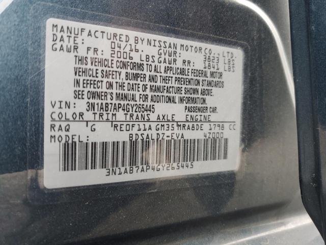 Photo 11 VIN: 3N1AB7AP4GY265445 - NISSAN SENTRA 