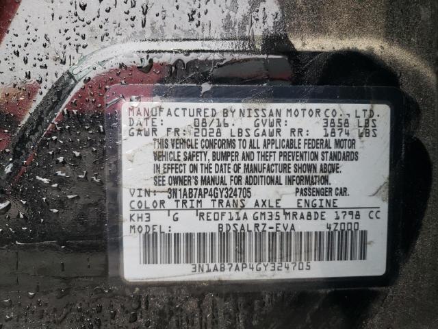 Photo 11 VIN: 3N1AB7AP4GY324705 - NISSAN SENTRA S 