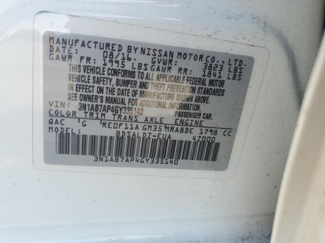 Photo 11 VIN: 3N1AB7AP4GY335140 - NISSAN SENTRA 