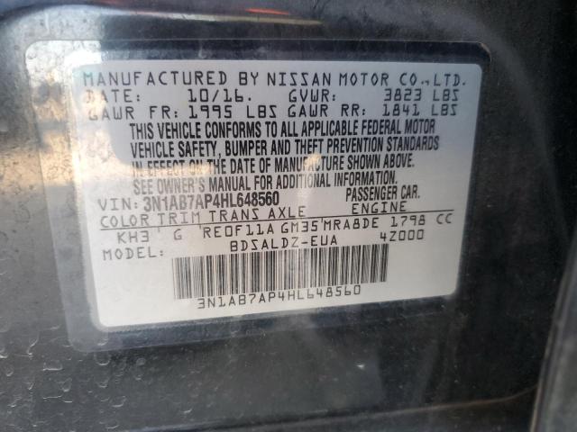 Photo 11 VIN: 3N1AB7AP4HL648560 - NISSAN SENTRA S 