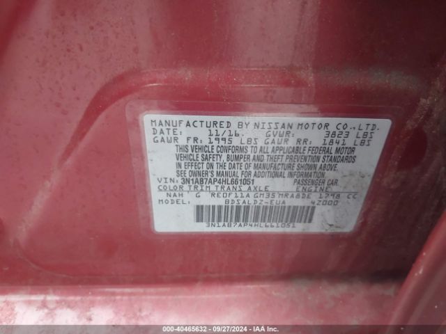 Photo 8 VIN: 3N1AB7AP4HL661051 - NISSAN SENTRA 